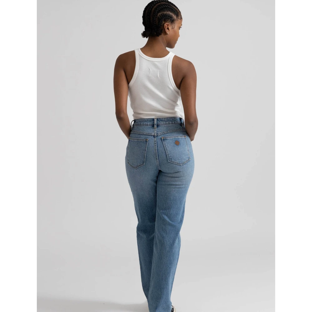 Abrand Jeans Hoge Rechte Jeans Erin Blue Dames
