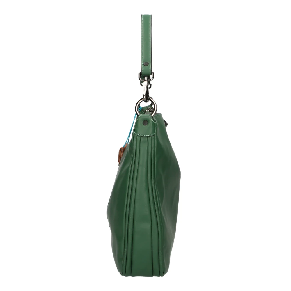 Gabs Groene Handtas Leer+Strepen Zwart Green Dames