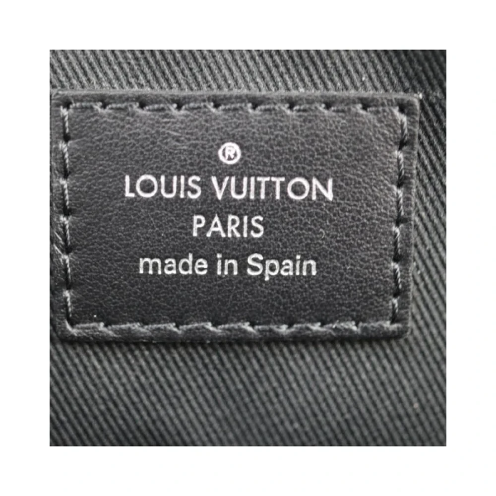 Louis Vuitton Vintage Pre-owned Cotton louis-vuitton-bags Black Heren