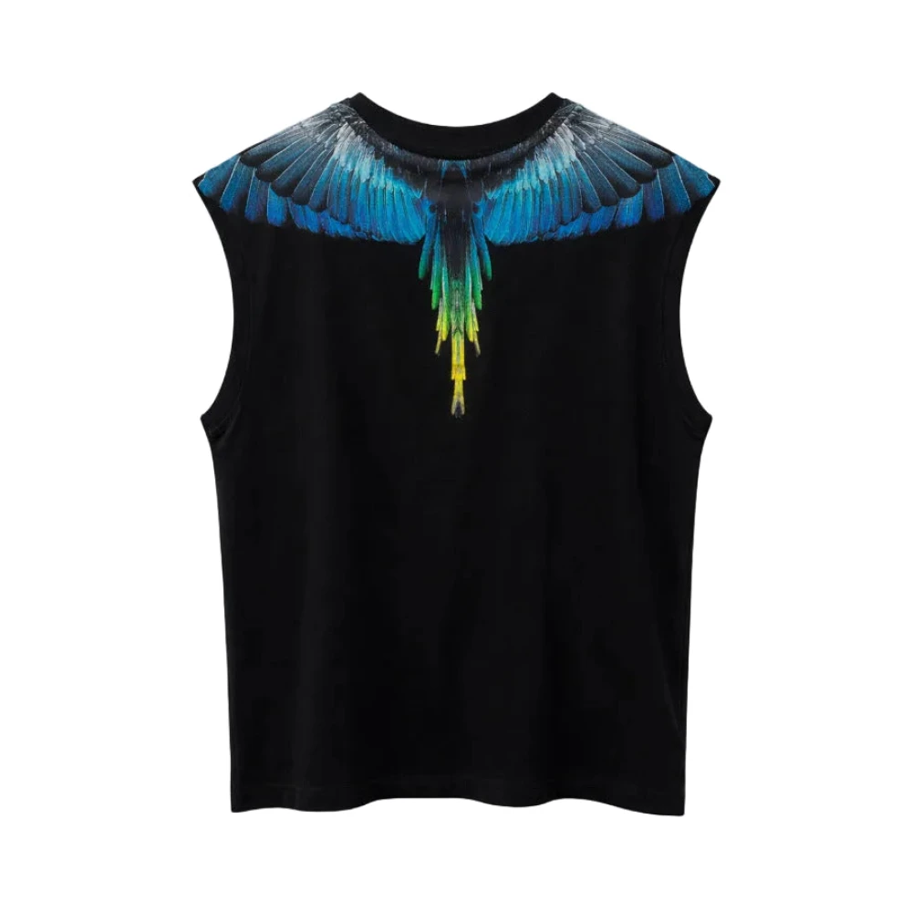 Marcelo Burlon Black Sleeveless Tops, Male, Xs, Sleeveless Top