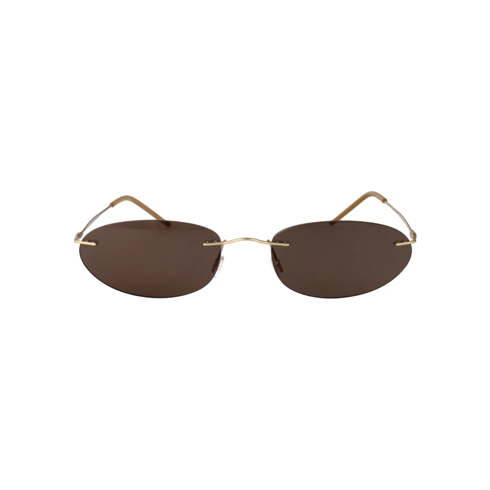 Giorgio Armani Women's Brown Woman Ar1508m 300273 Sunglasses Metal Gold Round Normal - Image 2