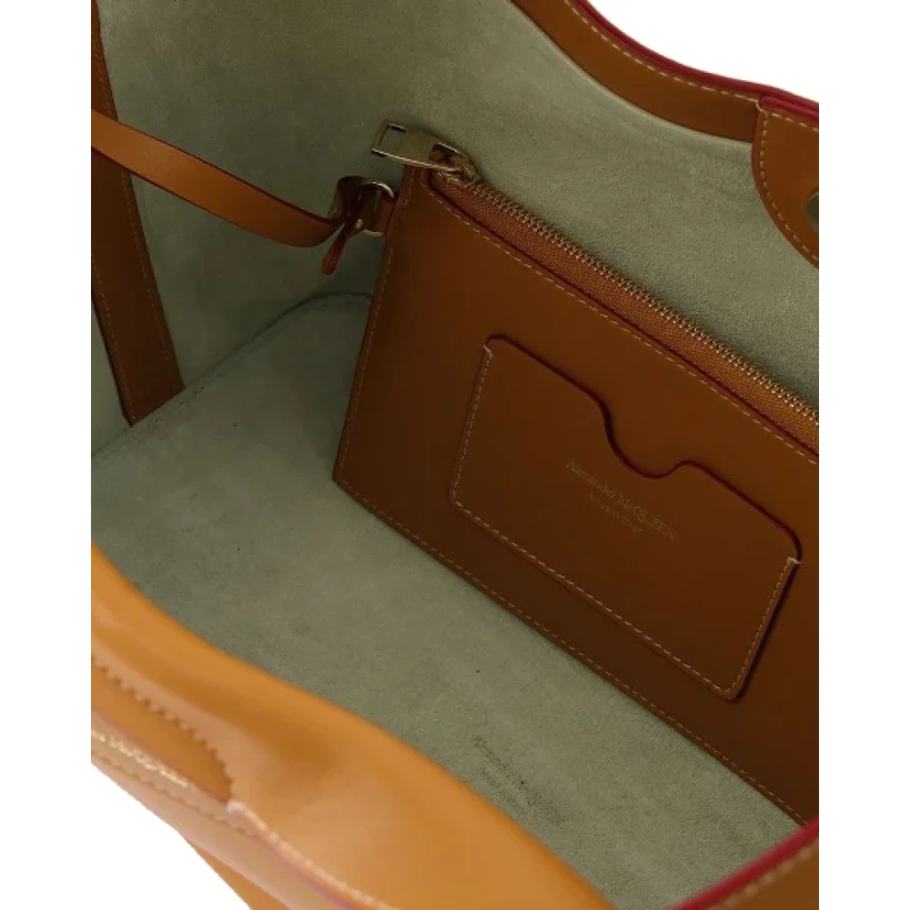 alexander mcqueen Leather handbags Brown Dames
