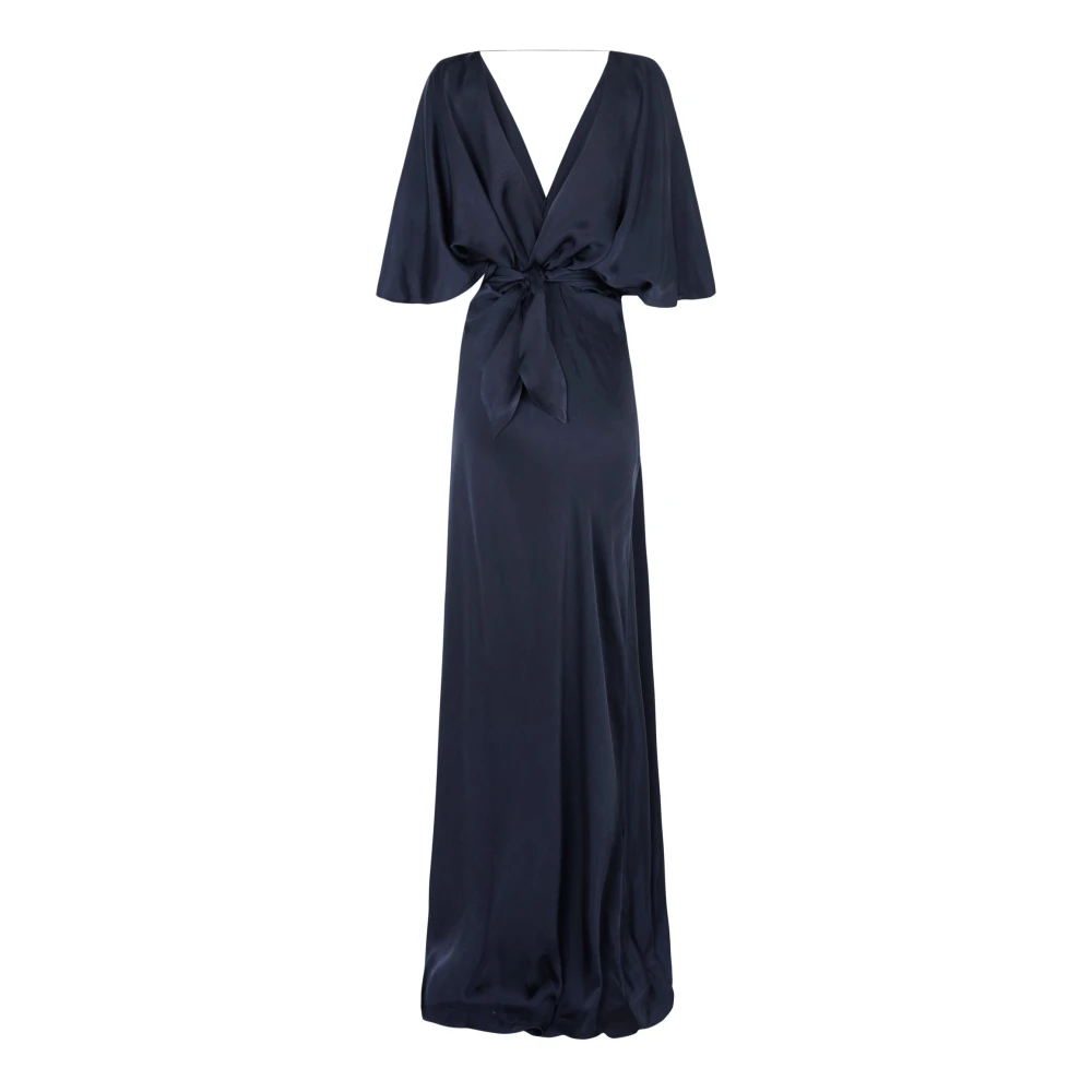 Cortana Martina Blauw Nero Cupro Jurk Blue Dames