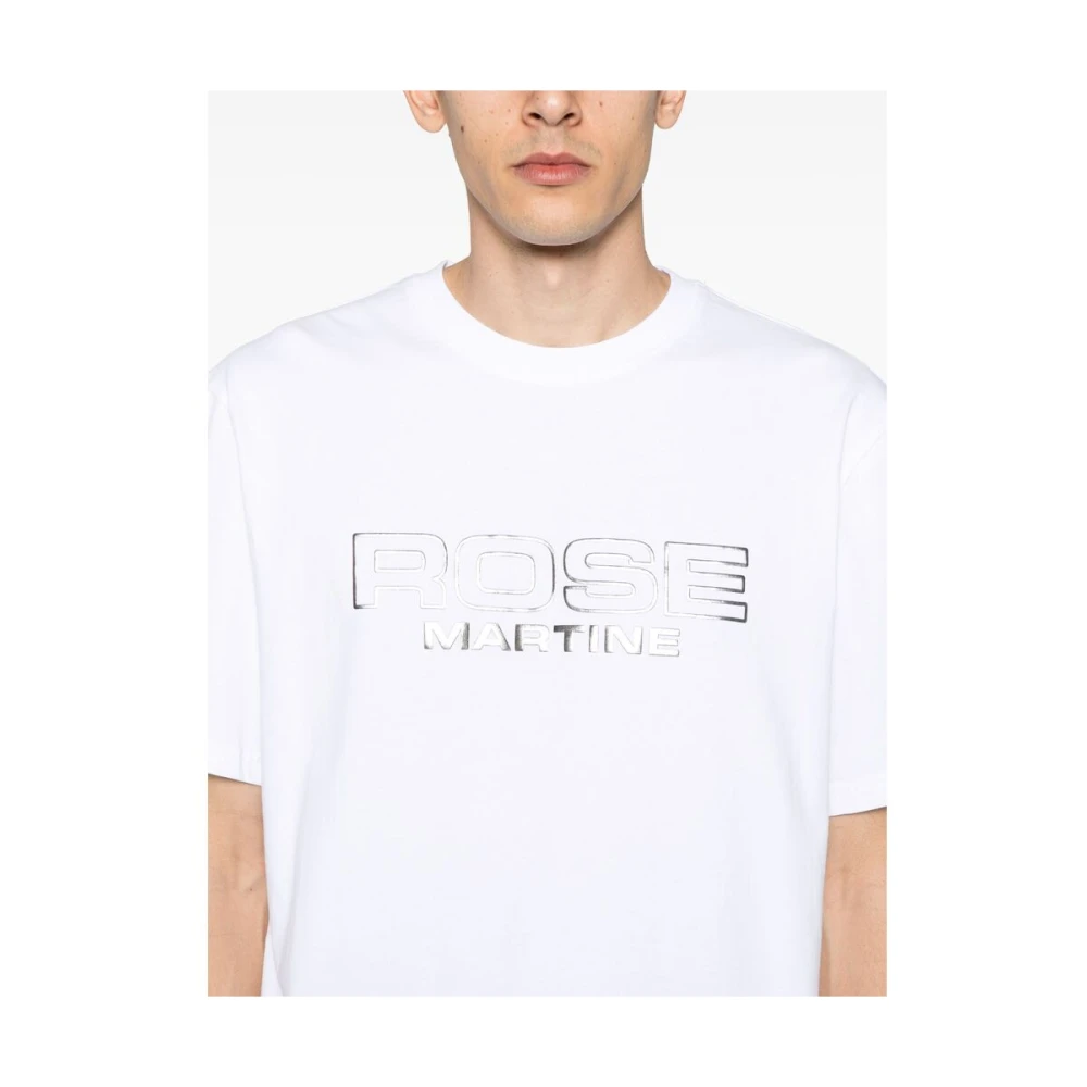 Martine Rose Witte Ronde Hals Korte Mouwen T-shirt White Heren