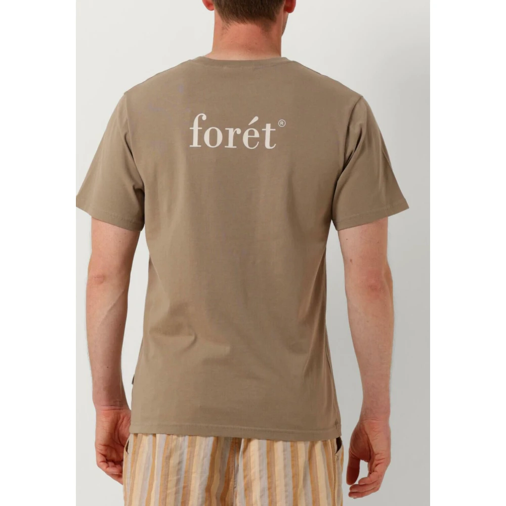 Forét Heren Polo & T-shirts Still T-shirt Beige Heren