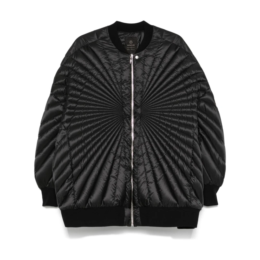 Moncler Radiance Gewatteerde Zwarte Bomberjas Black Dames