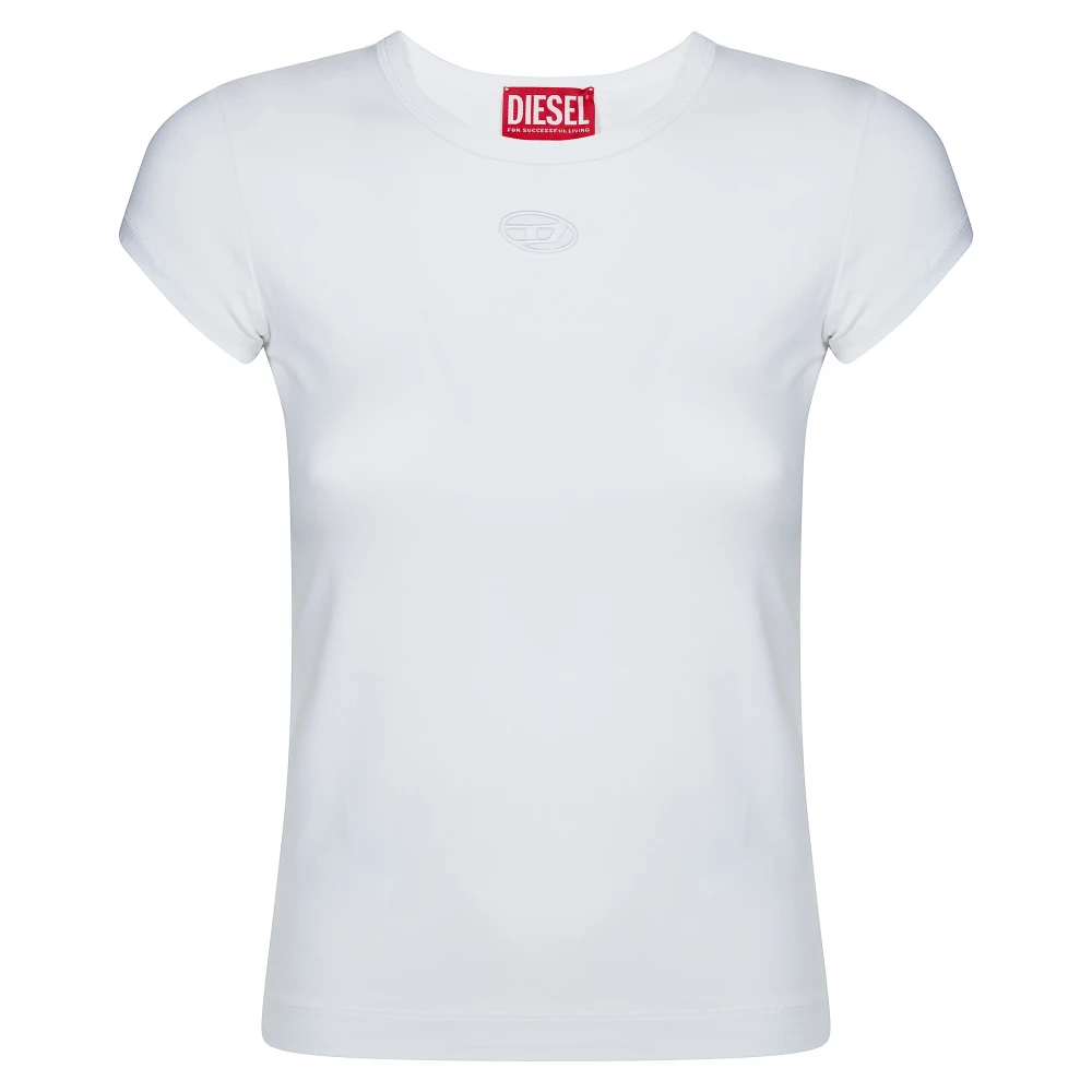 Diesel, Tops , Dames, Wit, L, Katoen, T-Angie-Od T-shirt