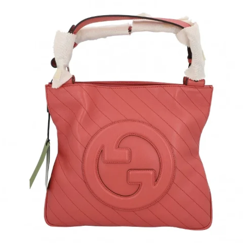 Gucci Vintage Pre-owned Leather shoppers Pink Dames