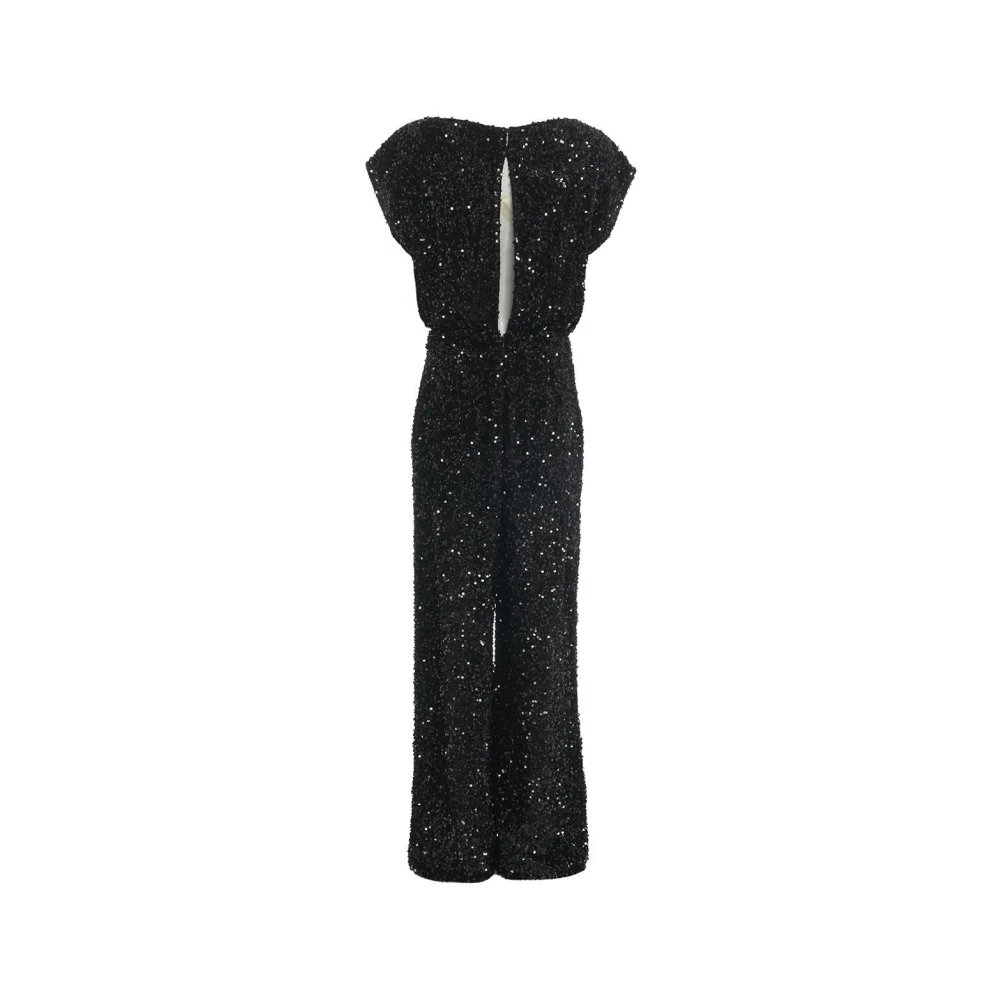 Elisabetta Franchi Zwarte Overall Aw24 Dameskleding Black Dames