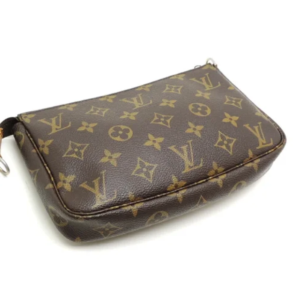 Louis Vuitton Vintage Pre-owned Canvas clutches Brown Dames