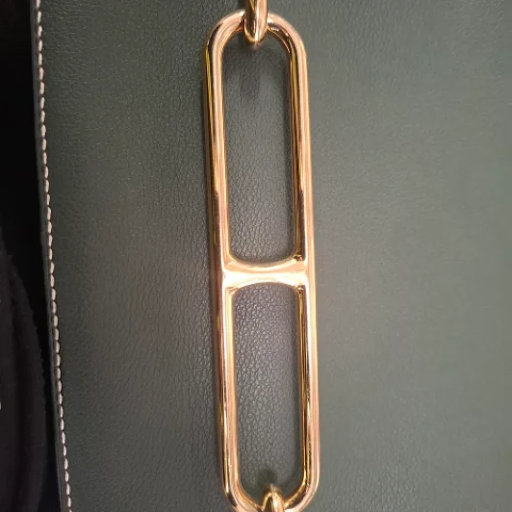 Hermès Vintage Pre-owned Leather handbags Green Dames