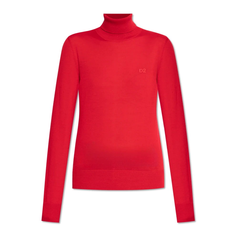 Dsquared2 Wollen coltrui Red Dames