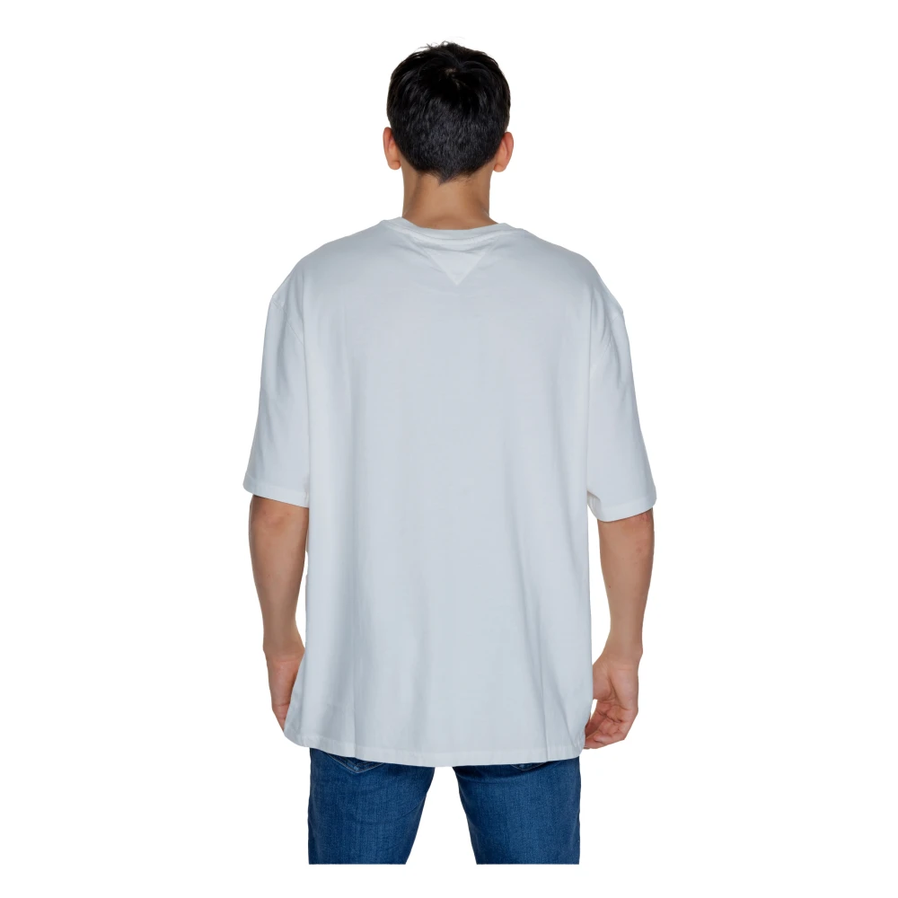 Tommy Jeans Big Flag Tee Herfst Winter Collectie White Heren