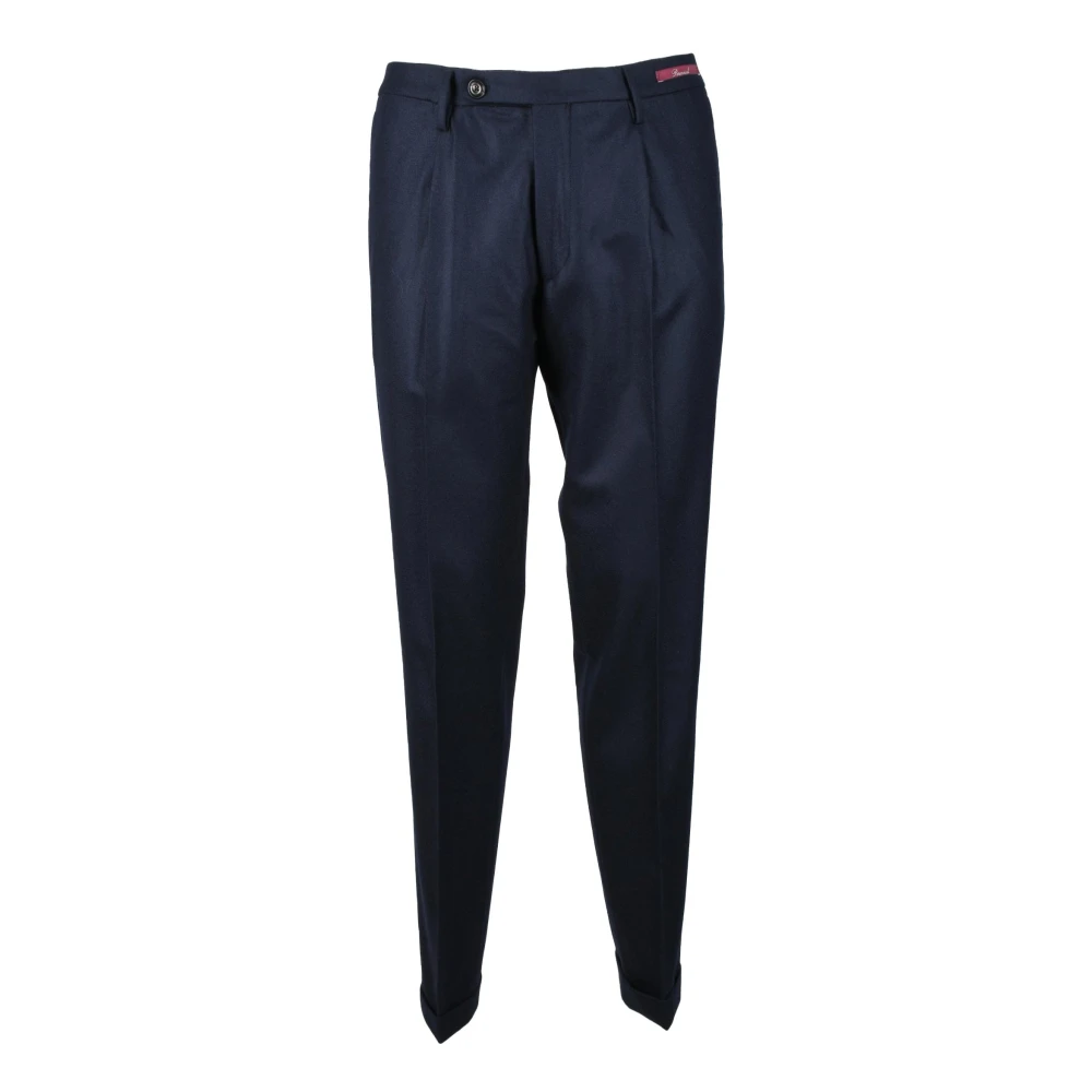 Michael Coal Zuivere wollen broek Blue Heren