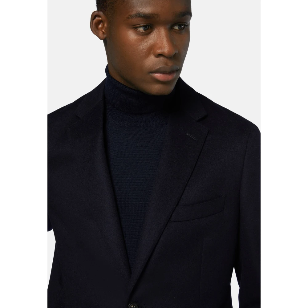 Boggi Milano Cashmere Jas Blue Heren
