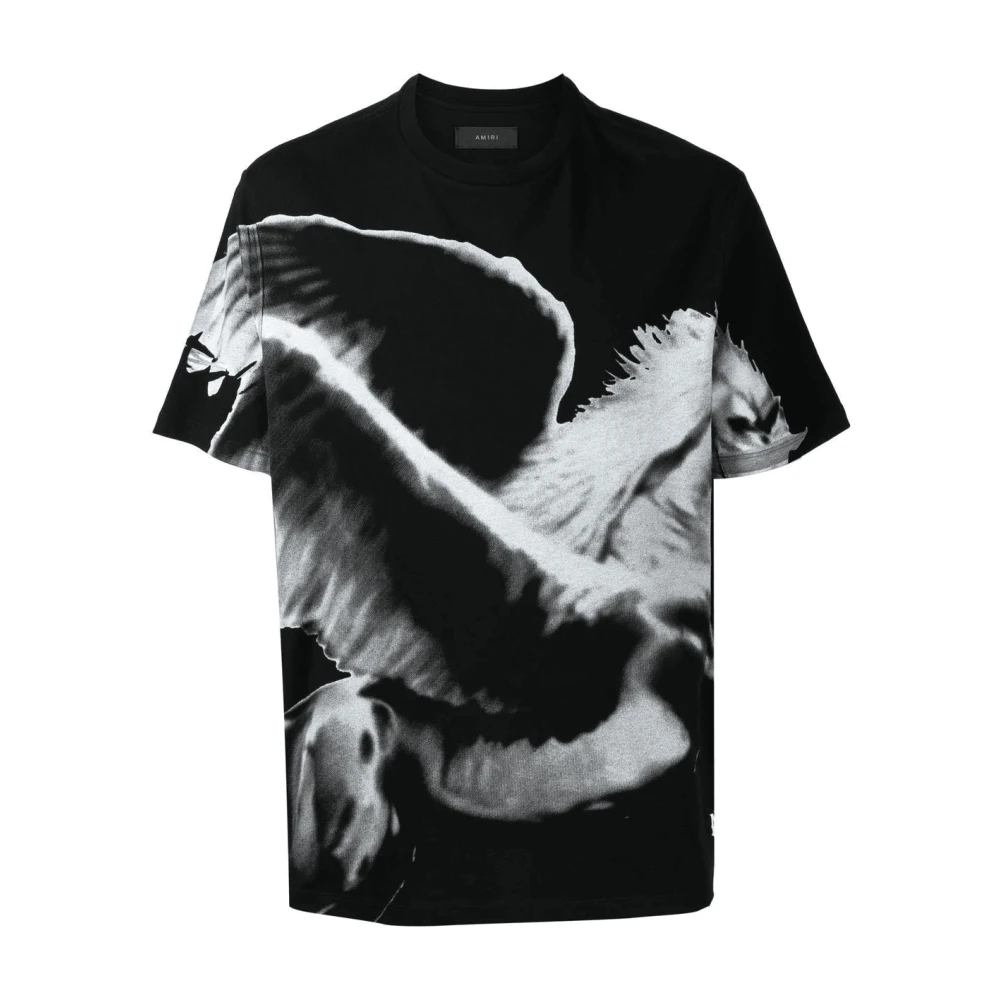 Amiri Oversized Pegasus Grafisch T-shirt Black Heren