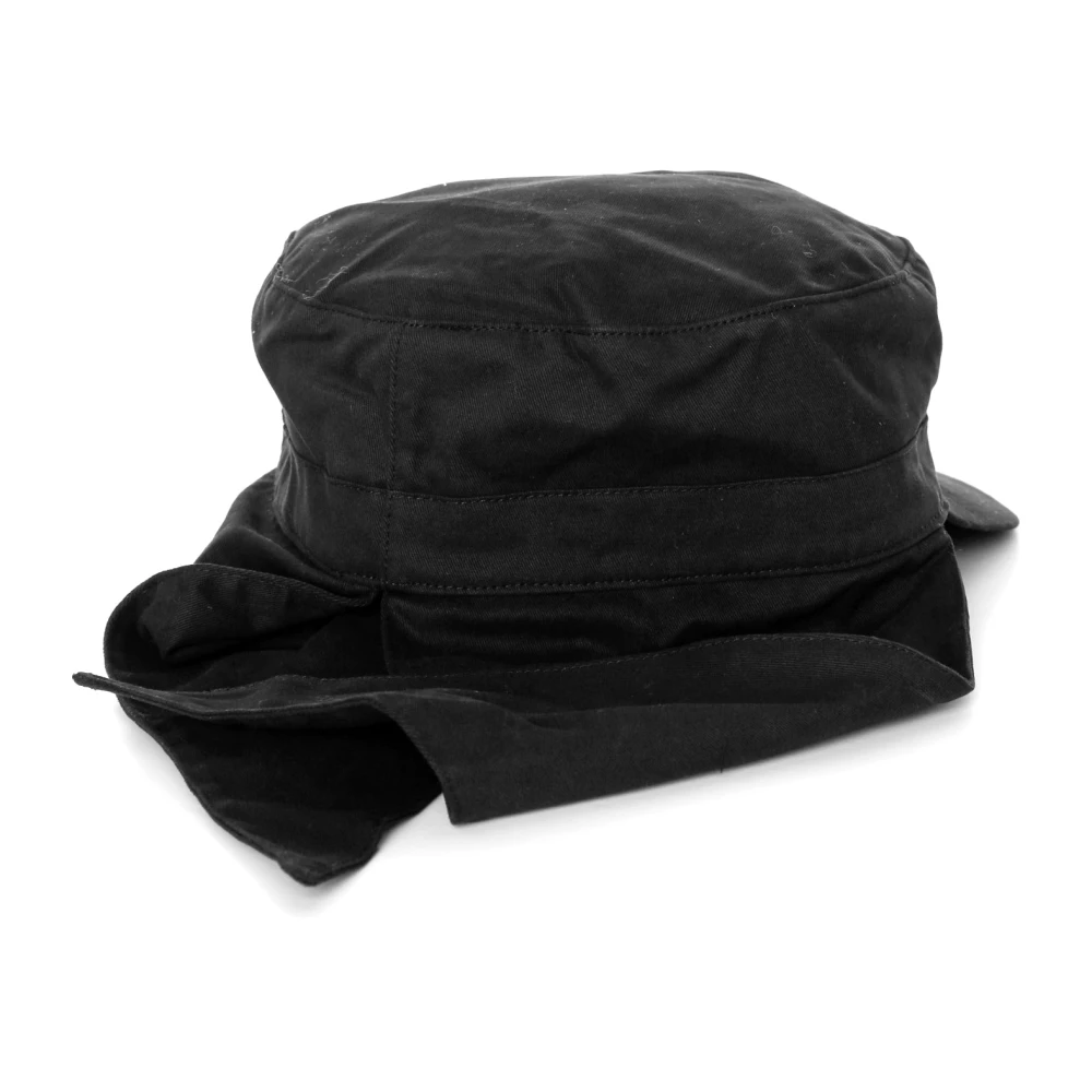 Brain Dead Logo Gestikte Bandana Tie-Back Hoed Black Heren