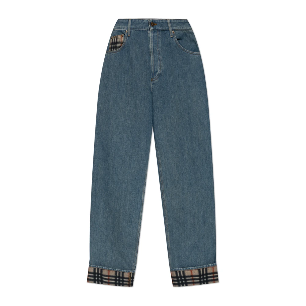 Burberry Men's Blue Loose Fit Jeans, W32, Dexter Jeans