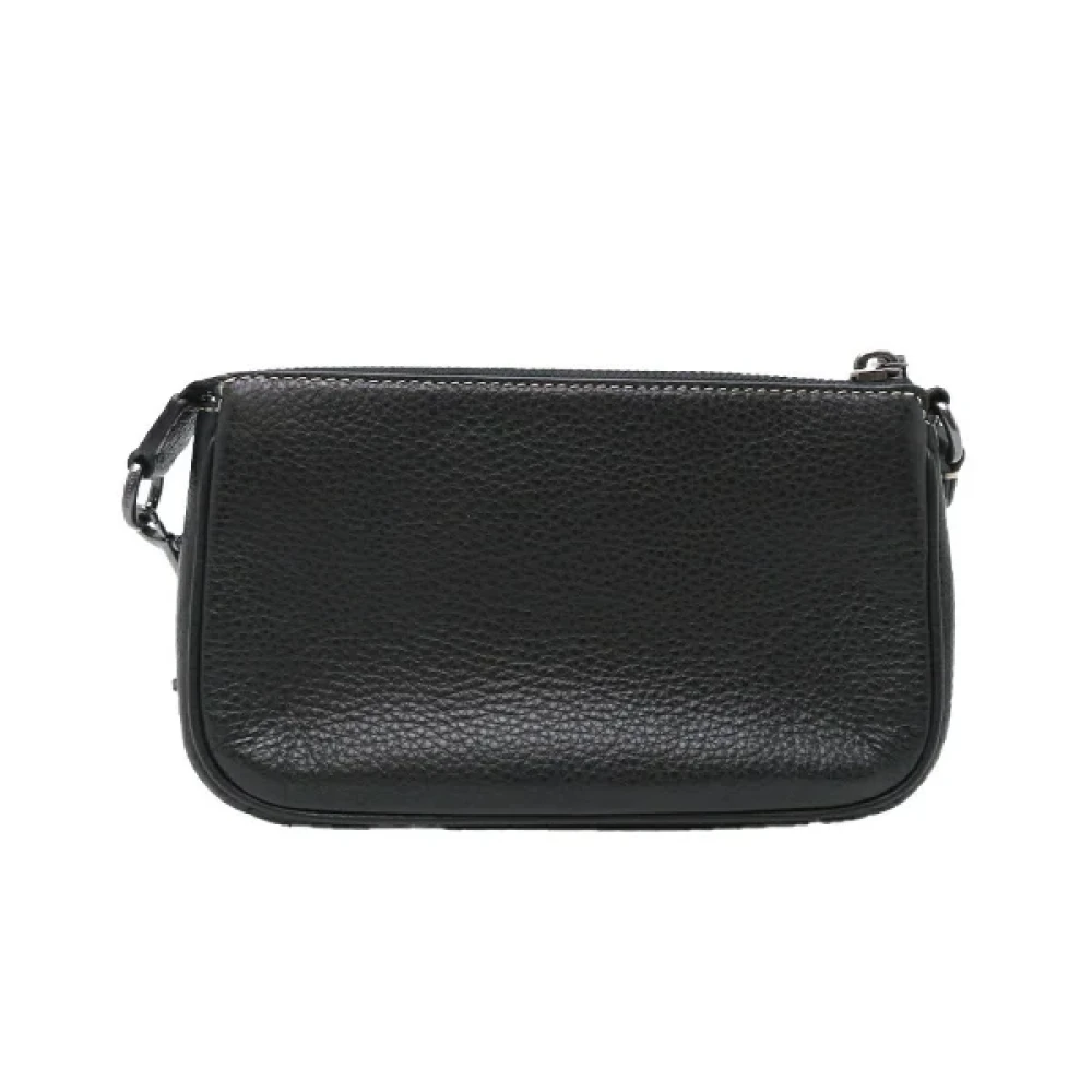 Coach Pre-owned Leather pouches Black Dames
