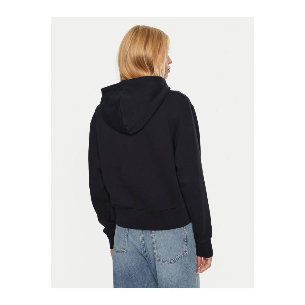 Tommy Hilfiger Blauwe Hoodie met Logo Black Dames