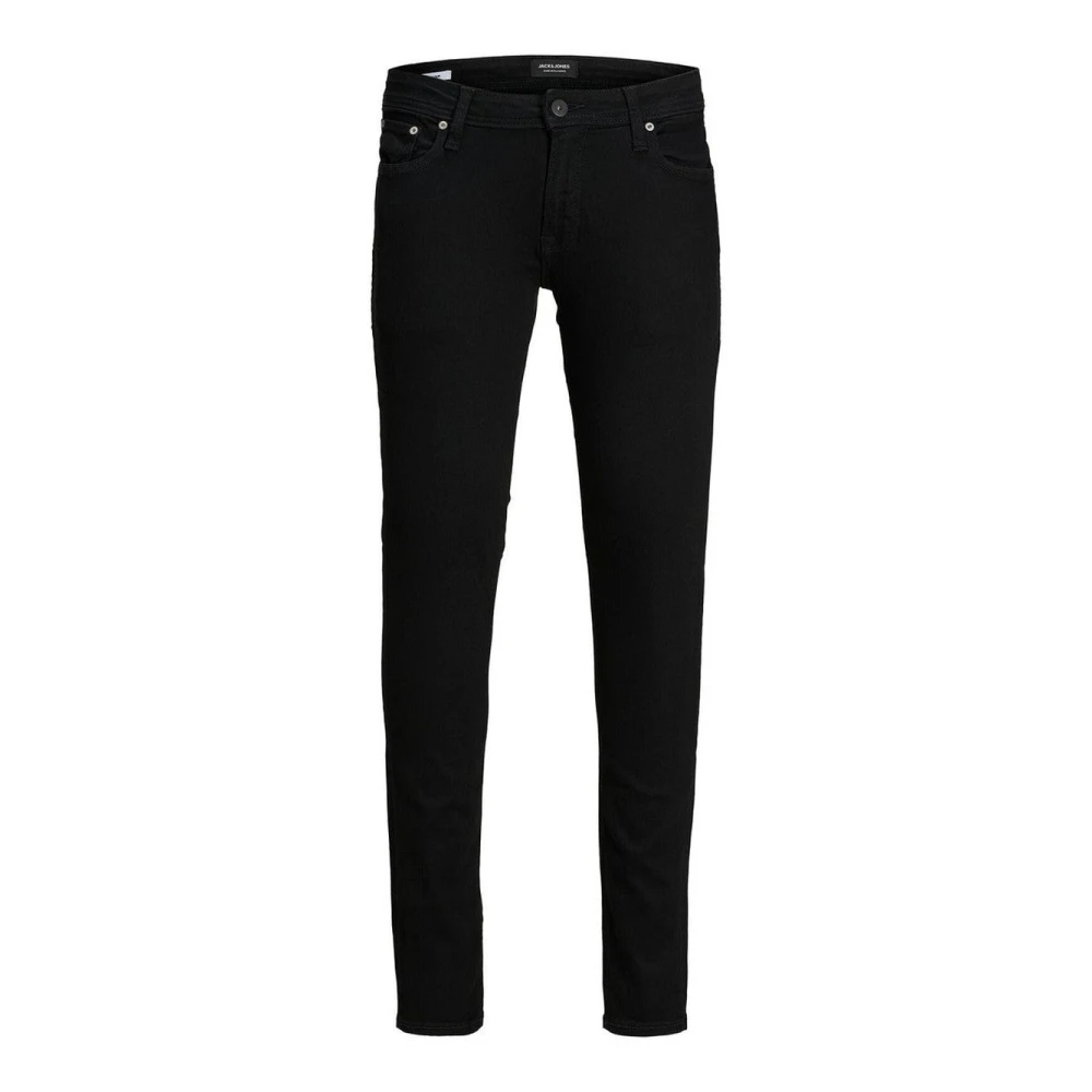 Jack & Jones Men's Black Slim Fit Jeans, W32 L30, Rock And Roll Skinny Jeans