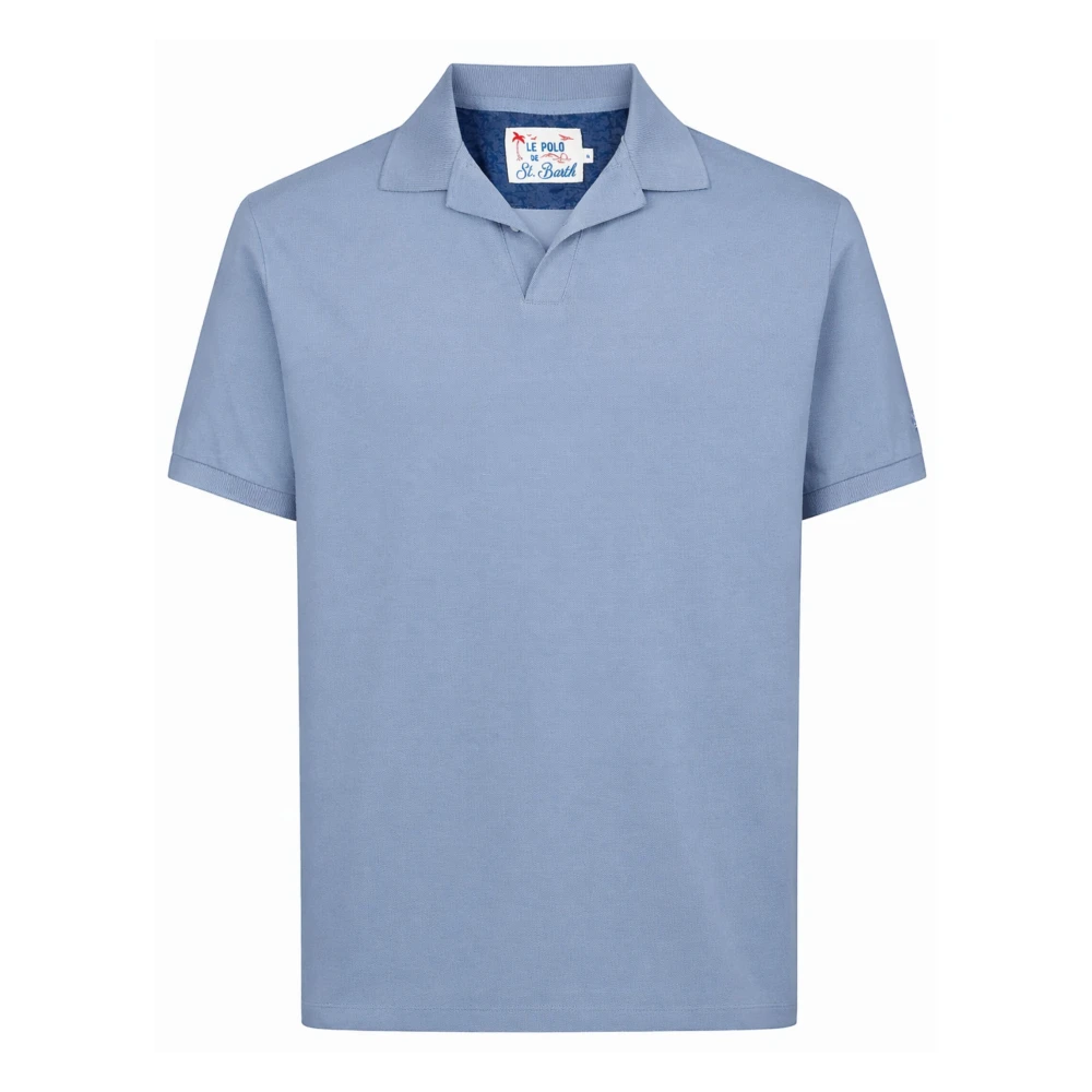 Mc2 Saint Barth Men's Blue Charles Polo - Polo Shirts - M - Tops