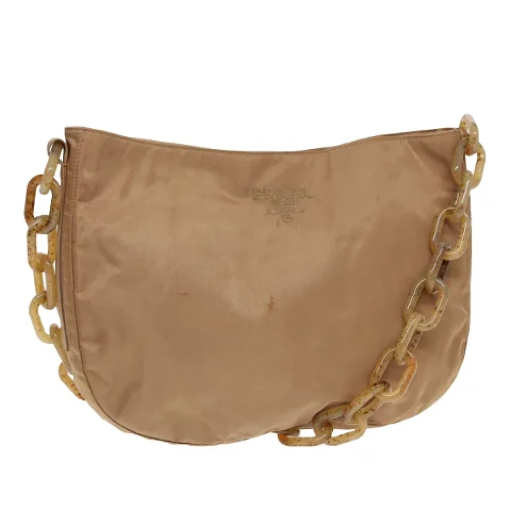Prada Vintage Pre-owned Nylon prada-bags Brown Dames