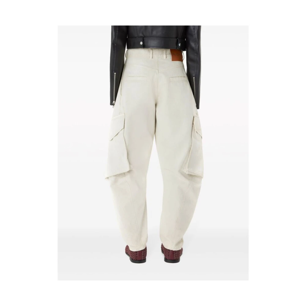 JW Anderson Tapered Trousers Beige Dames