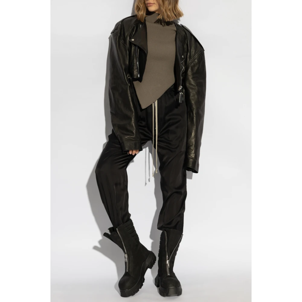 Rick Owens Geribbelde top Babel Brown Dames