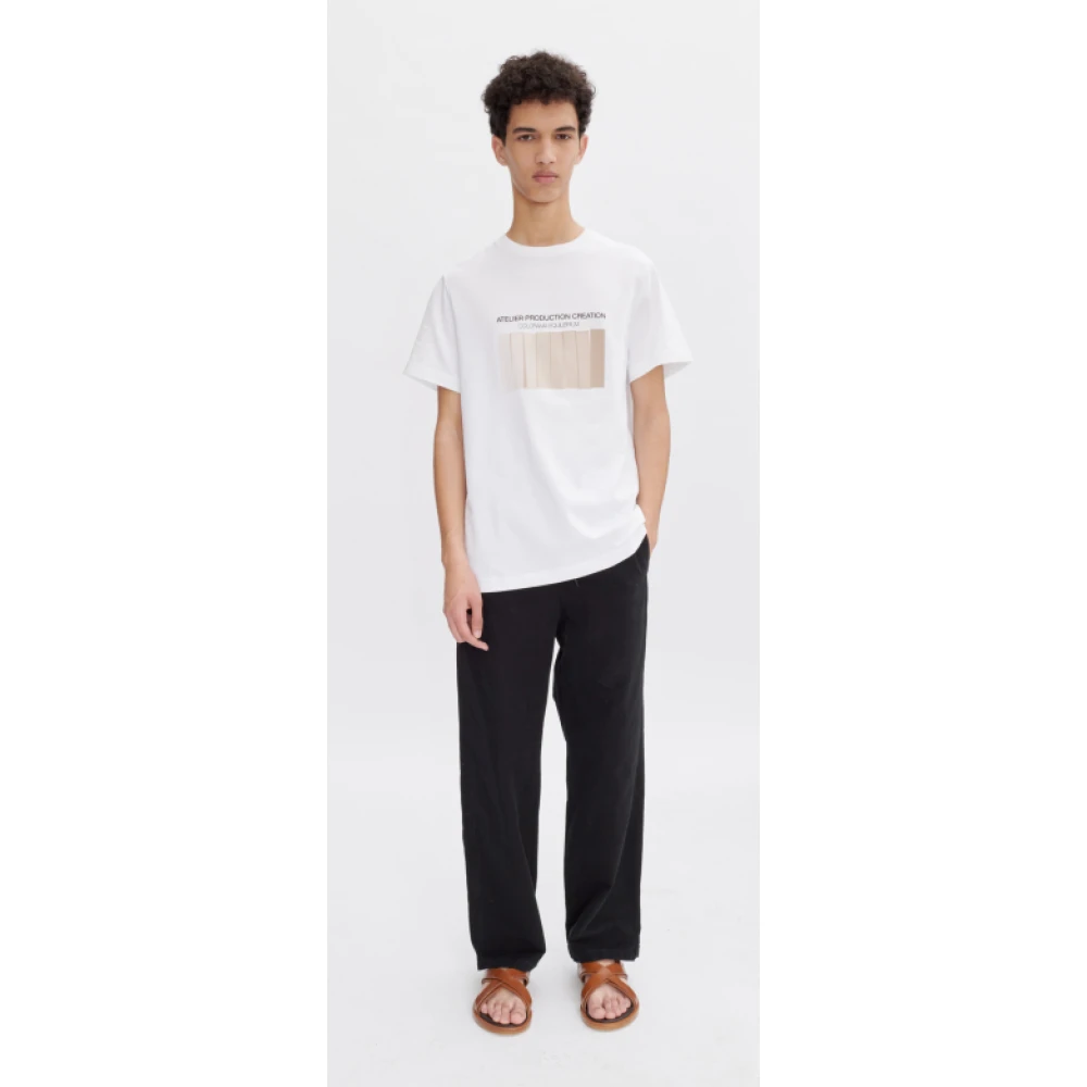 A.p.c. Casual Katoenen T-shirt White Heren