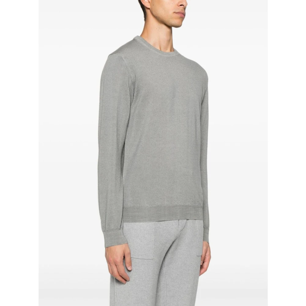 Woolrich Vintage Parel Grijs Crewneck Sweater Gray Heren