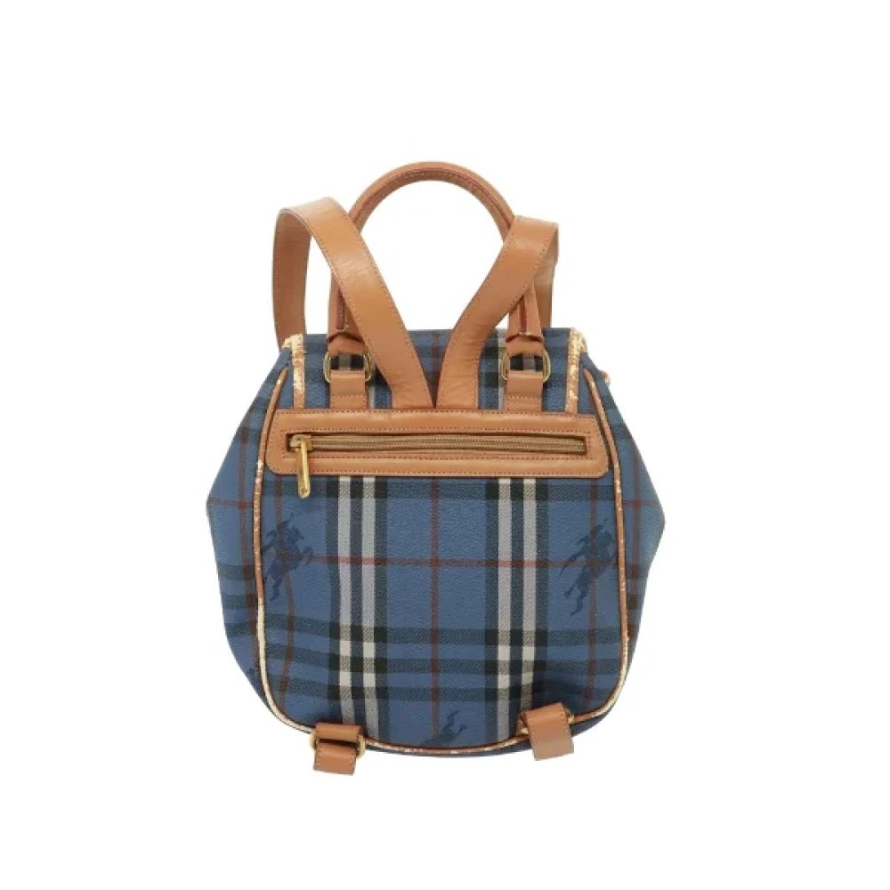 Burberry Vintage Pre-owned Leather shoulder-bags Blue Dames