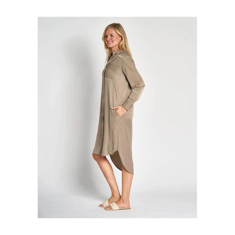Zhrill Stijlvolle Jurk Zhbrilla Model Beige Dames