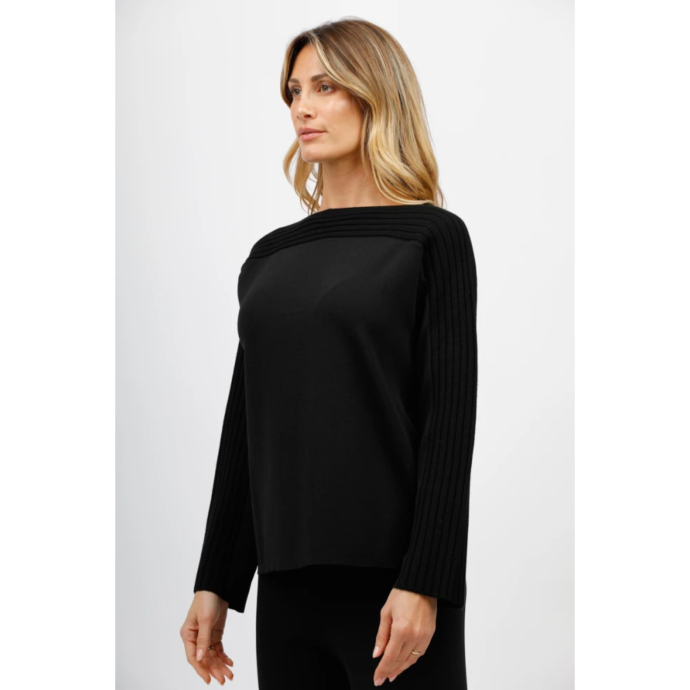 Alpha Studio Bootnek Top Black Dames
