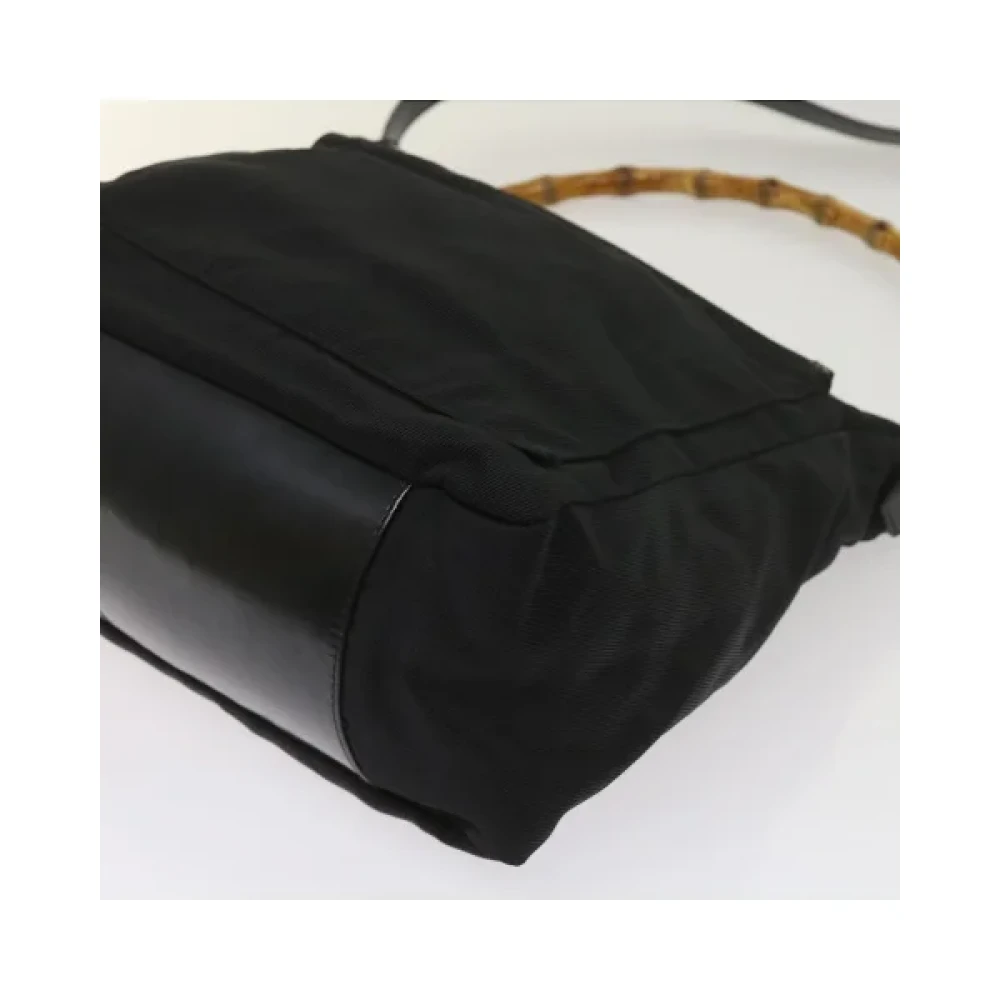 Gucci Vintage Pre-owned Nylon handbags Black Dames