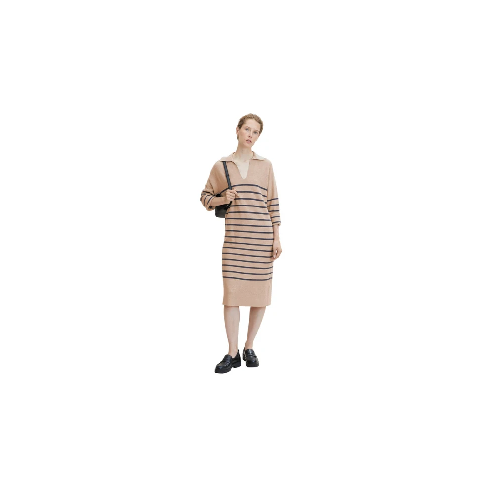 Tom Tailor Gebreide Jurken Beige Dames