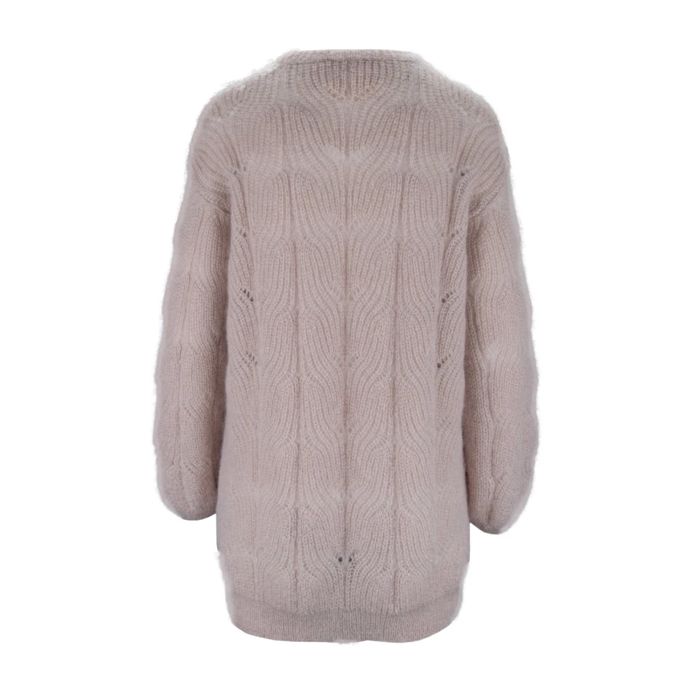 Aniye By Mohair Blend Ronde Hals Trui Pink Dames