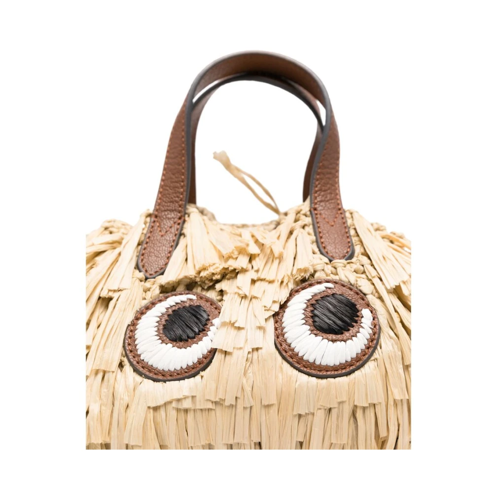 Anya Hindmarch Beige Trekkoord Handtas Brown Dames