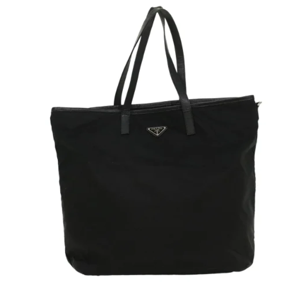 Prada Vintage Pre-owned Fabric totes Black Dames