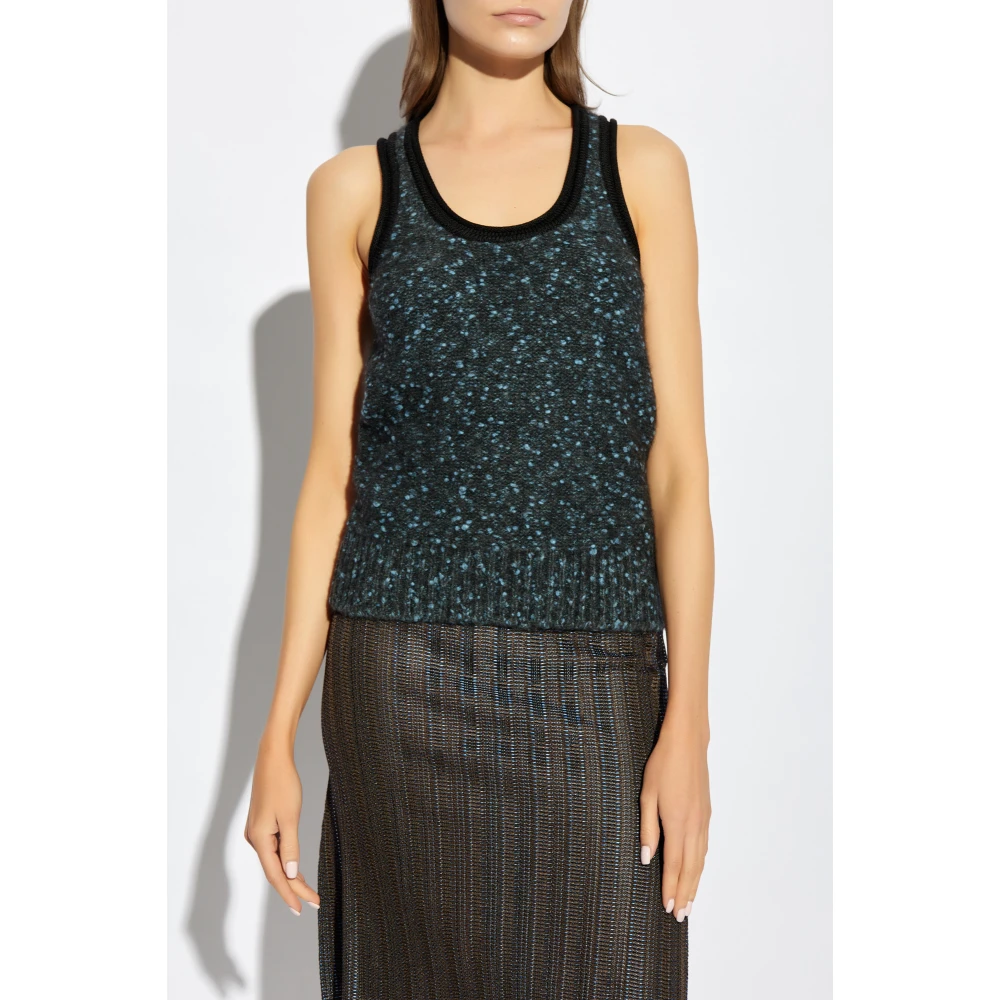 Salvatore Ferragamo Vest met trekkoord Black Dames