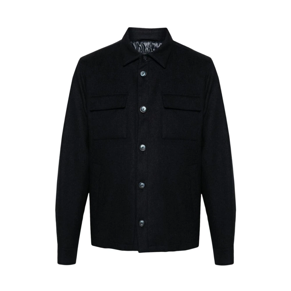 Herno Marineblauwe Klassieke Jas Blue Heren