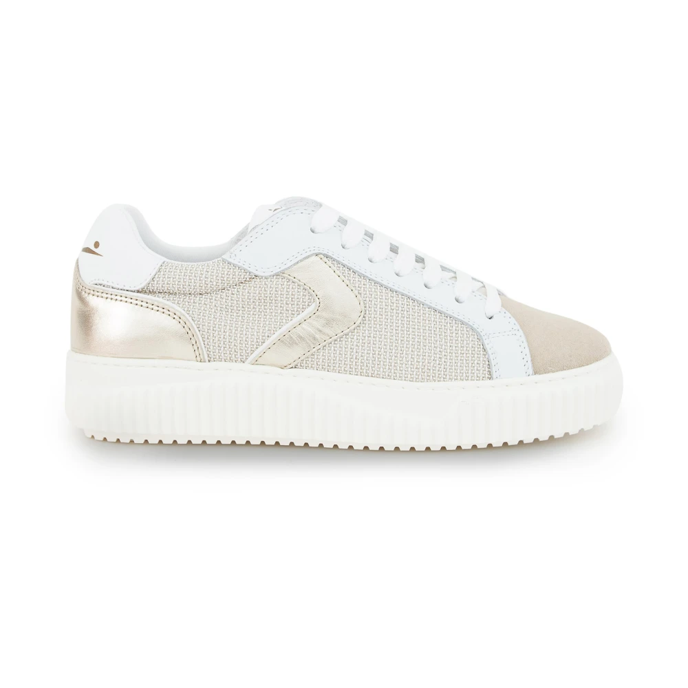 Voile Blanche City Sneakers Stijlvol en Comfortabel Dames Schoenen Beige