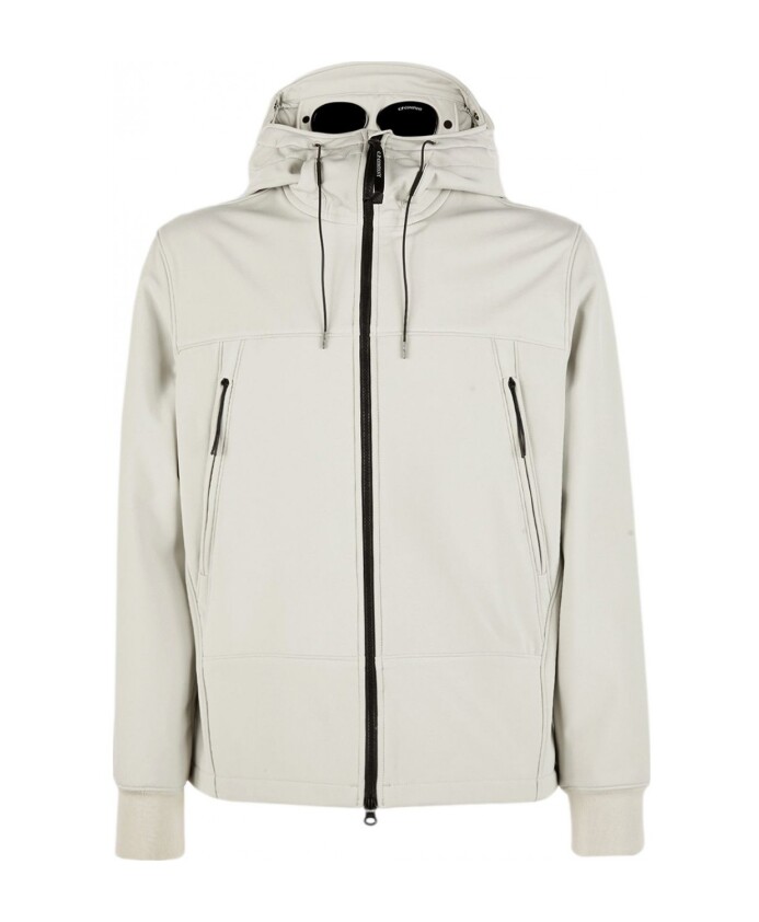 veste-a-capuche-soft-shell-blanc-perle