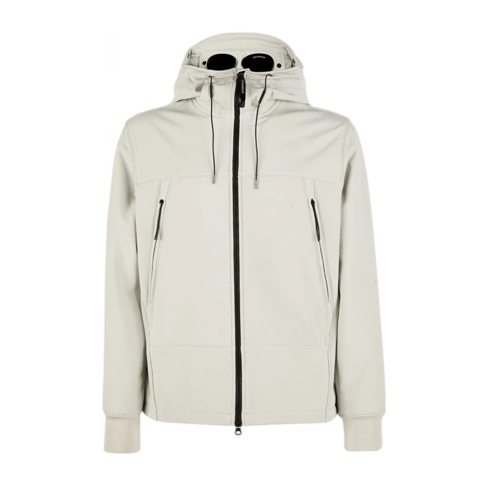 C.P. Company Zachte Schaal Parelwitte Hoodie White Heren