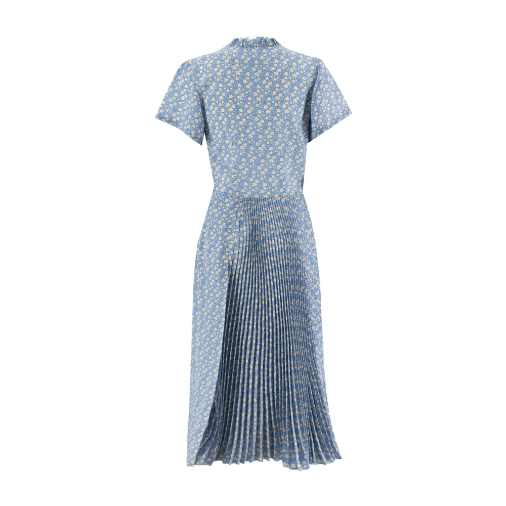 Ermanno Scervino Bloemen Midi Jurk voor de Lente Blue Dames