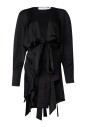 robe-satinee-ceinturee-a-col-v
