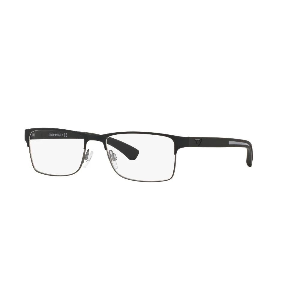 Emporio Armani Zwarte rubberen zonnebril EA 1052 Black Unisex