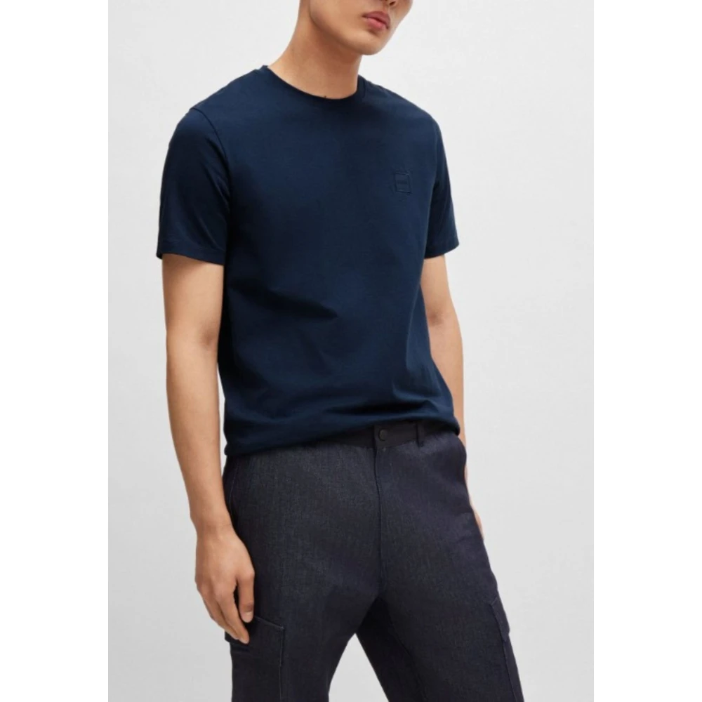 Hugo Boss Heren Tales T-shirt Blue Heren