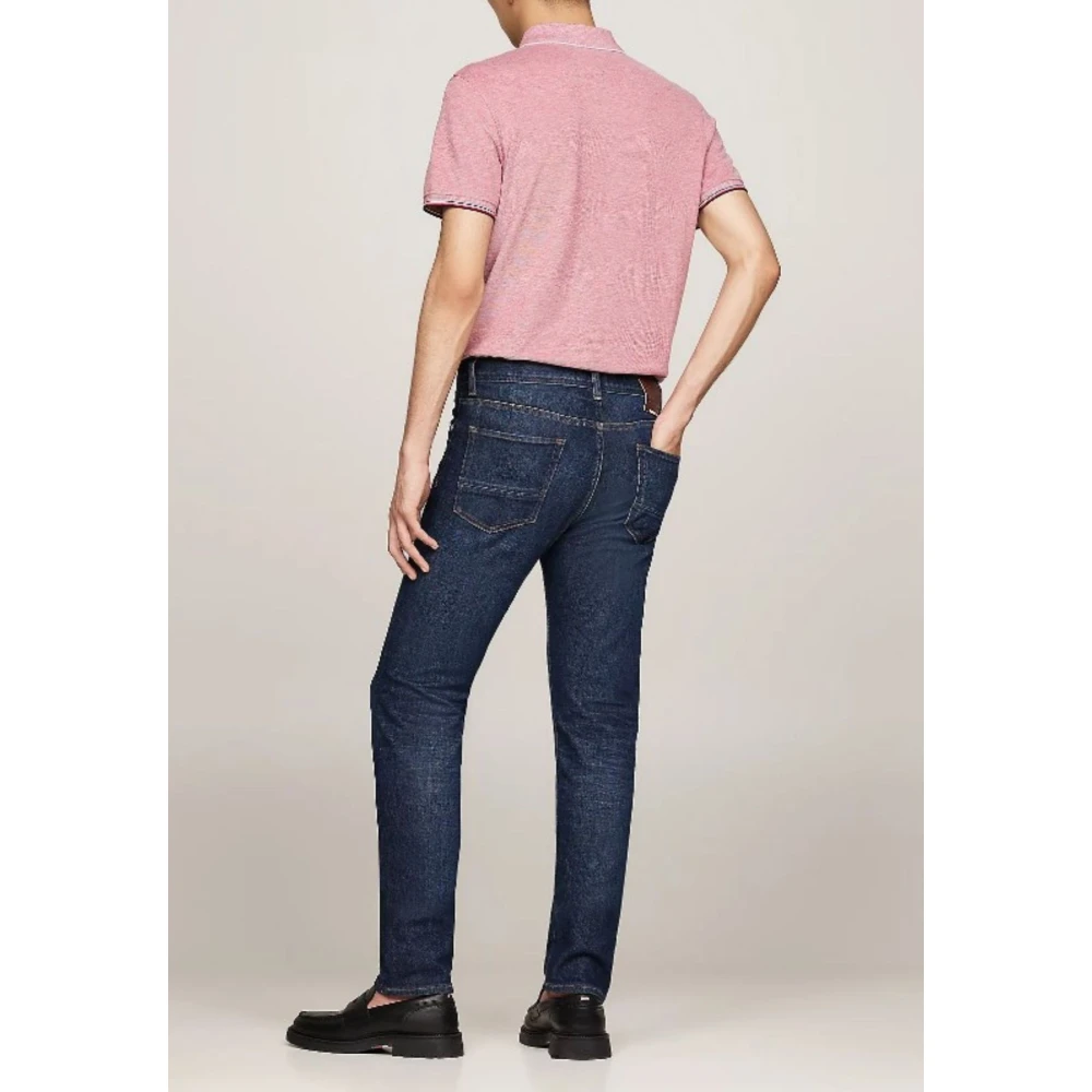 Tommy Hilfiger Slim Blauwe Jeans voor Mannen Blue Heren