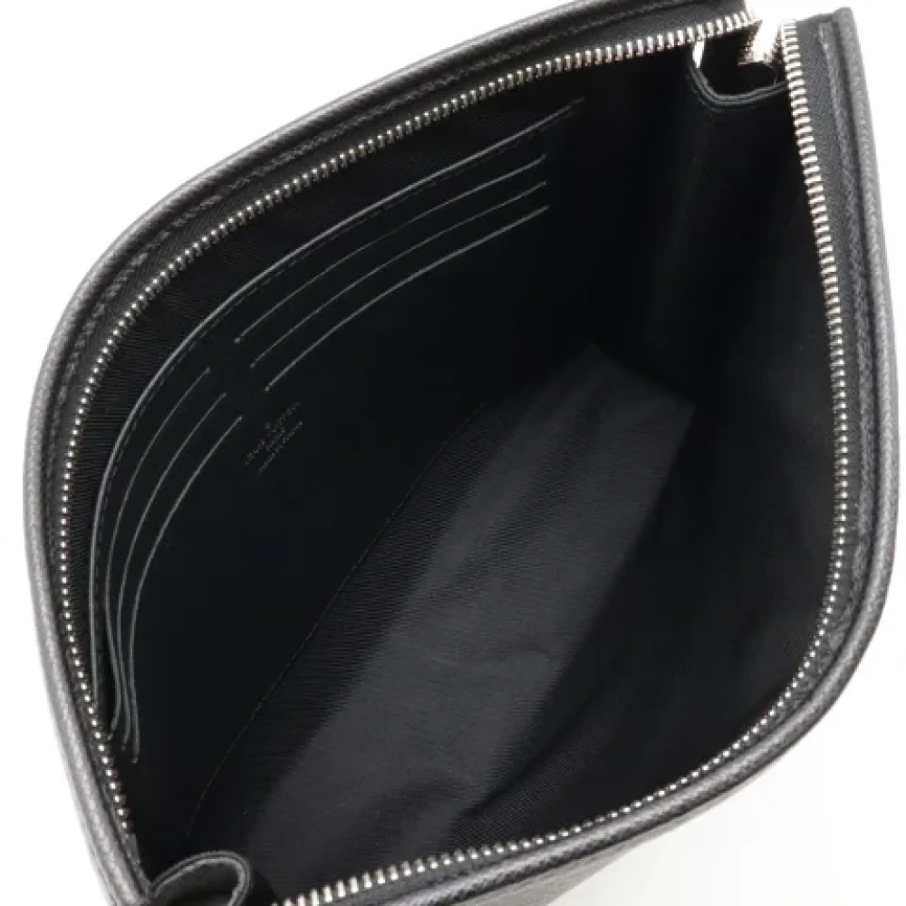 Louis Vuitton Vintage Pre-owned Leather clutches Black Dames